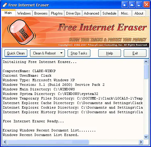 Privacy Eraser Free 6.19.4.5250