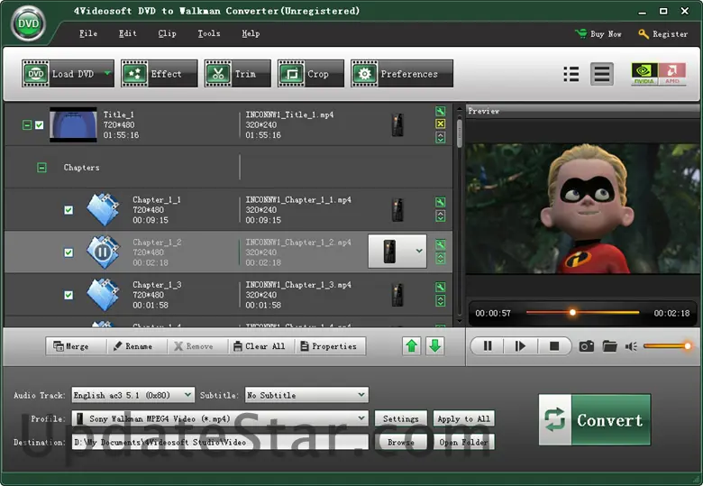 4Videosoft DVD to Walkman Converter 3.3.30