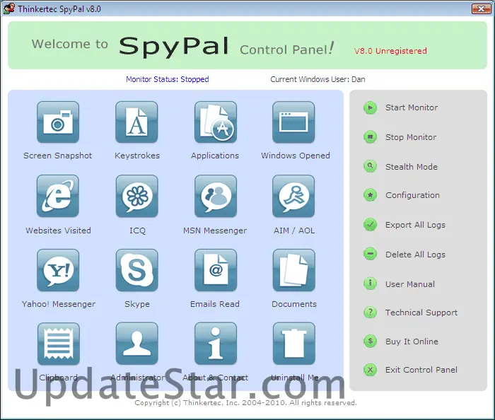 SpyPal Spy Software 2007 10.15