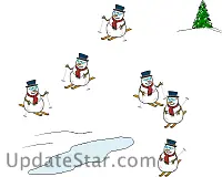 Frosty Goes Skiing Screen Saver 2.6