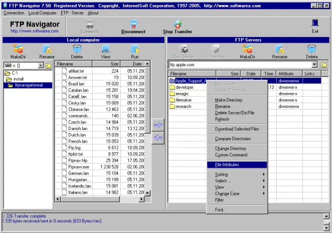 FTP Navigator 7.77