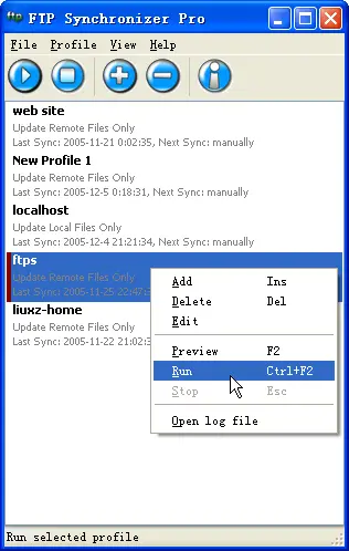 FTP Synchronizer 7.0.15