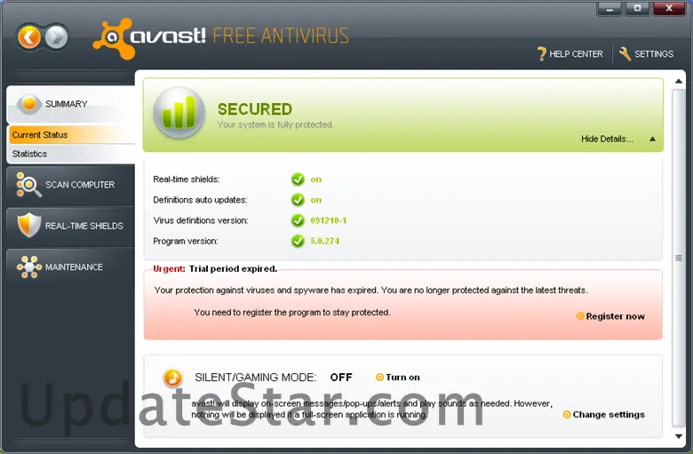 Avast Home Edition 10.0.2208