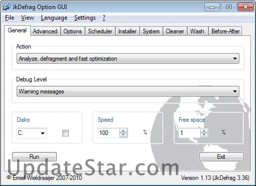 JkDefragGUI 1.17
