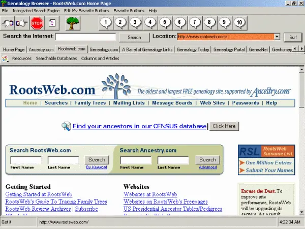 Genealogy Browser 1.0