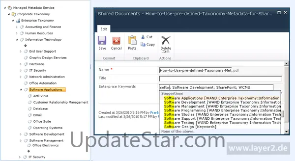 Taxonomy Metadata for SharePoint 2010