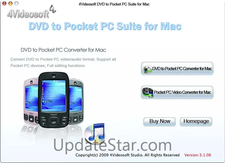 4Videosoft DVD to Pocket PC for Mac 3.1.6