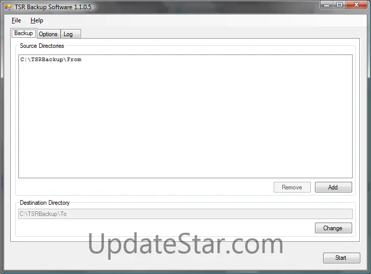 TSR Backup software 1.2.1.3