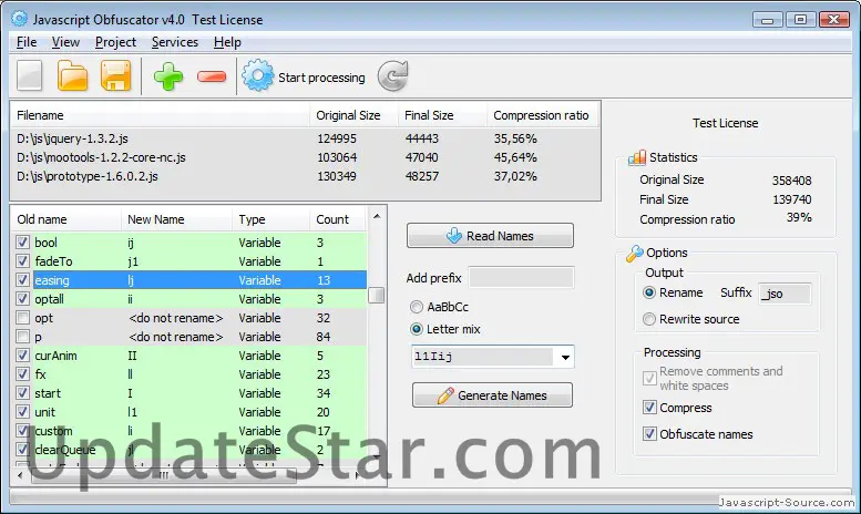 Javascript Obfuscator 4.3