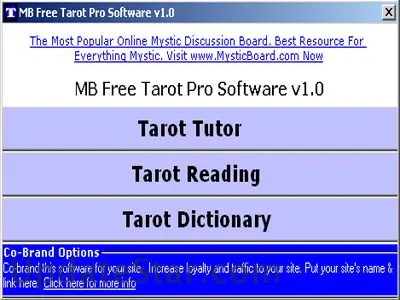 MB Free Tarot Reader And Tutor Software 1.85