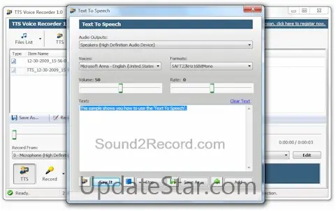 TTS Voice Recorder