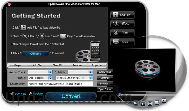 Tipard Nexus One Video Converter for Mac 3.6.6
