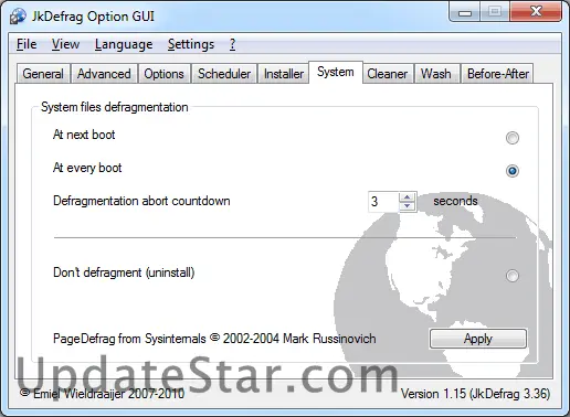 JkDefragGUI 1.17