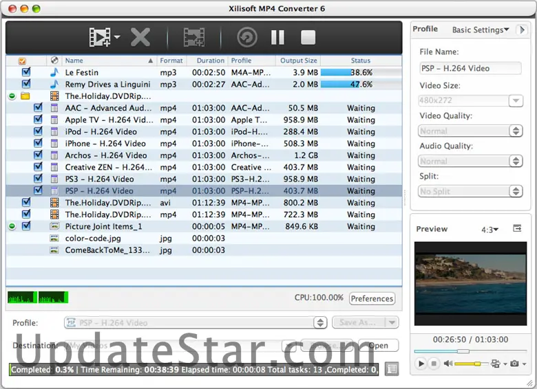 Xilisoft MP4 Converter for Mac 6.0.7.707
