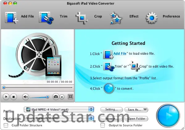 Bigasoft iPad Video Converter for Mac 3.7.49.5044