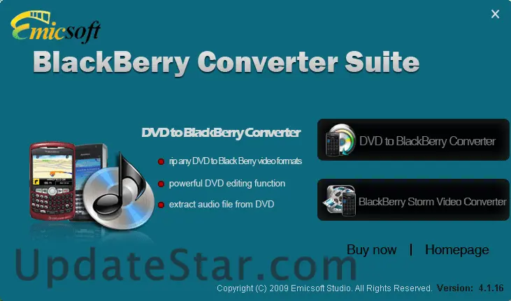 Emicsoft BlackBerry Converter Suite 4.1.16