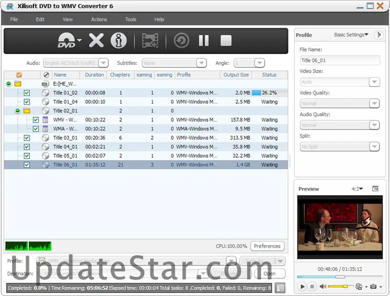 Xilisoft DVD to WMV Converter 8.4.81.1521