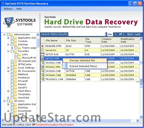 Windows 7 Data Restore Software 3.3