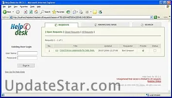 Help Desk for IIS 2.2