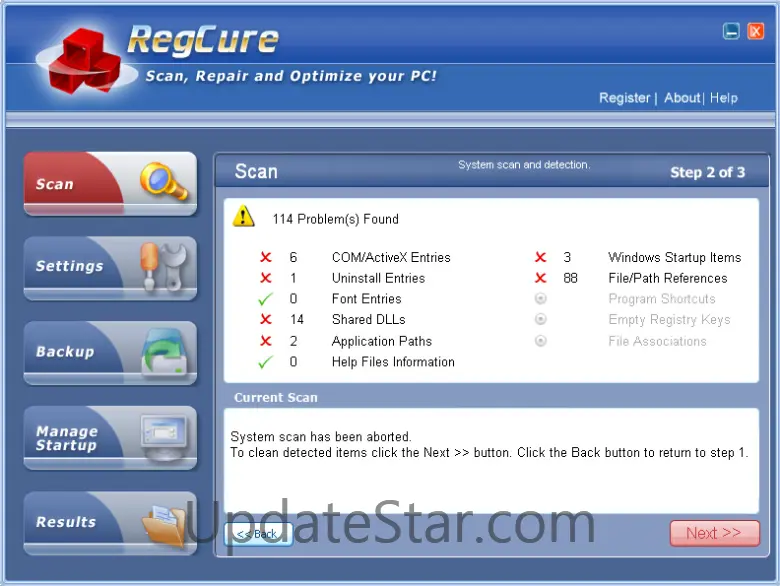 RegistryCure (registry cleaner)