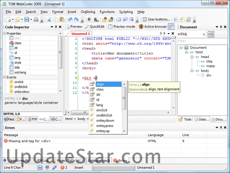TSW WebCoder 5.0