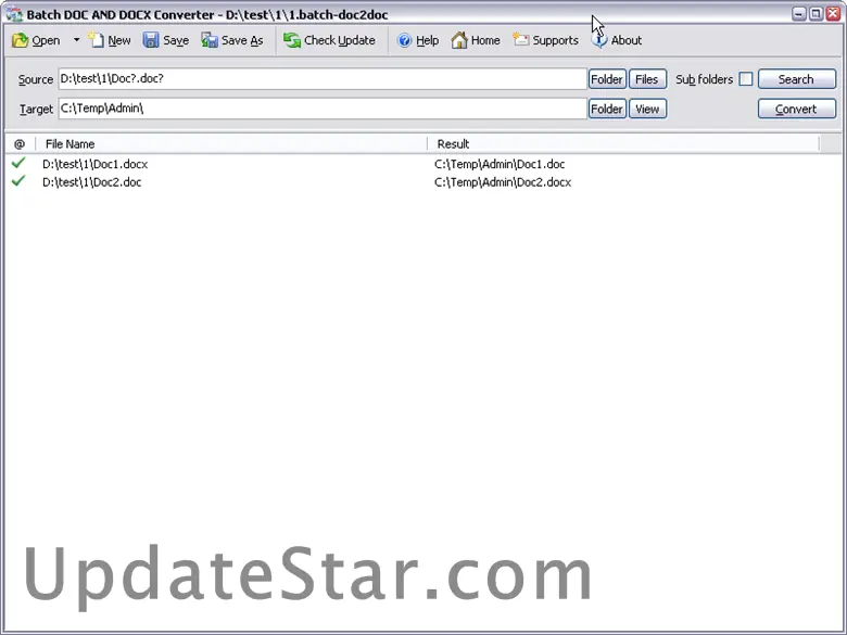 Batch DOCX to DOC Converter 2025.17.620