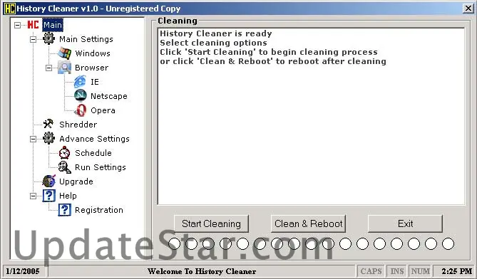 History Cleaner- Free Version 1.0
