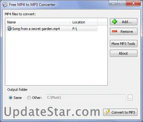 Free MP4 to MP3 Converter 1.0