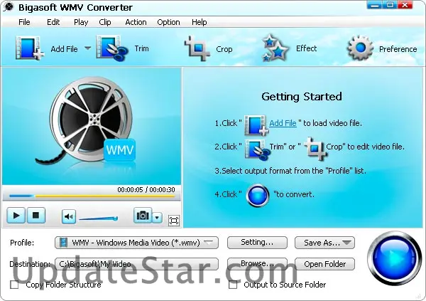 Bigasoft WMV Converter 3.7.49.5044