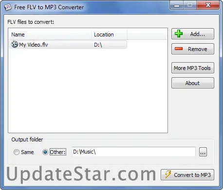 Free FLV to MP3 Converter 1.0
