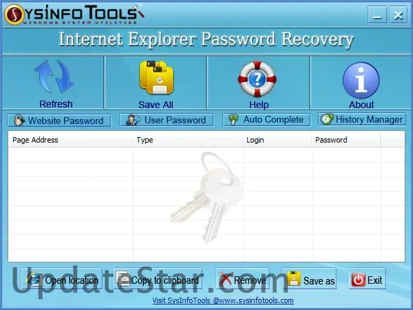 SysInfoTools IE Password Recovery 1.1