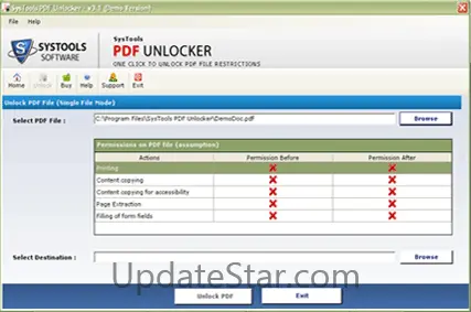 Remove PDF Restrictions 4.5