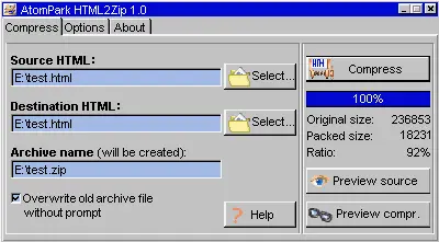 HTMLZip 2.0