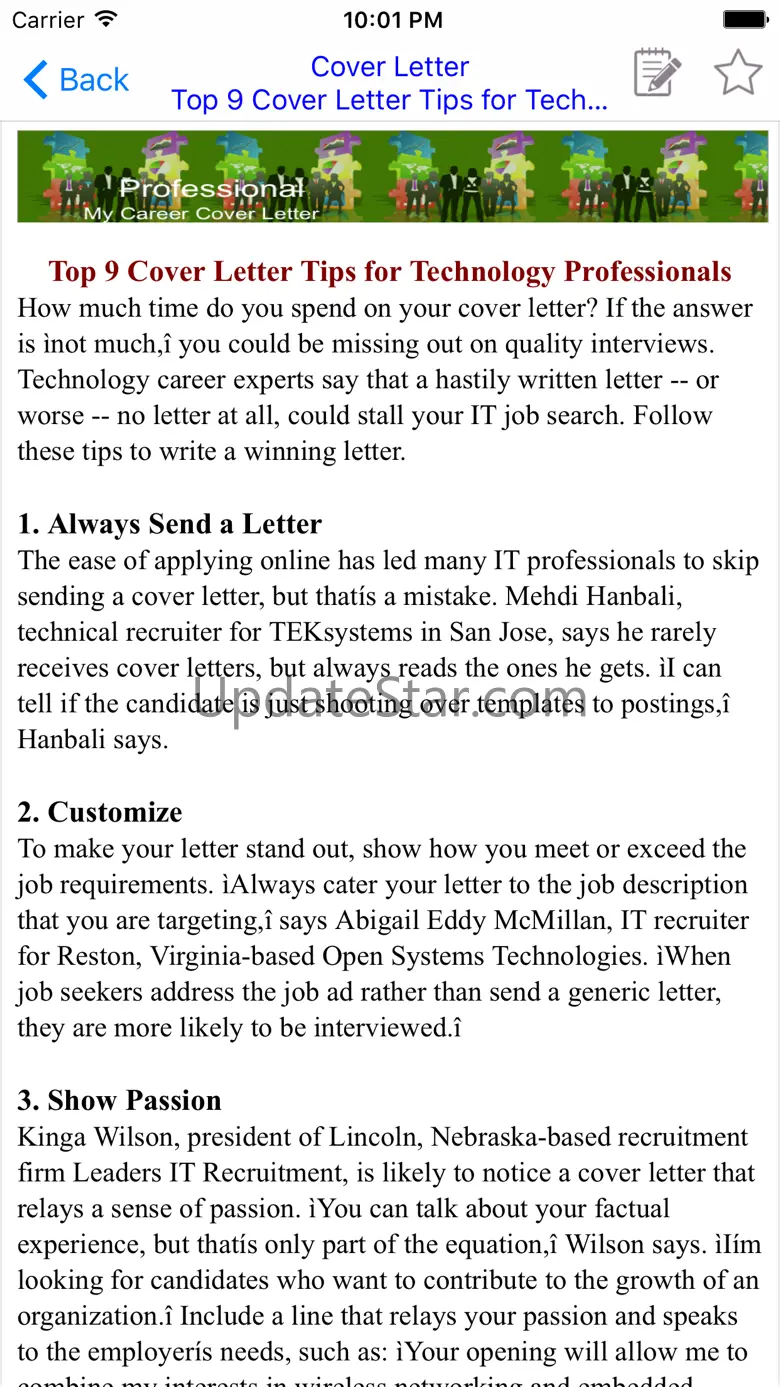 Cover Letter 2.0