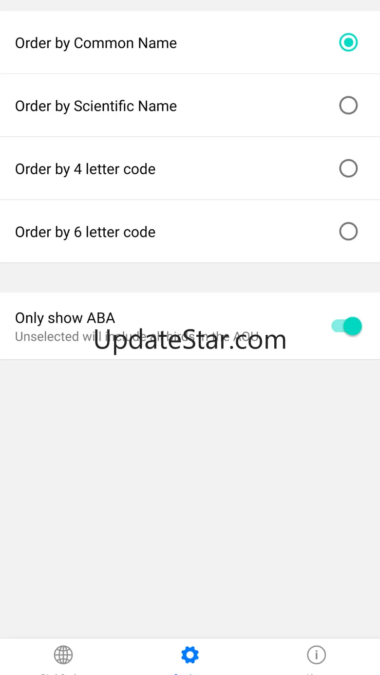 ABA/AOU Bird Codes 1.9.2