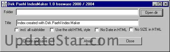 Mihov Index Maker 1.50