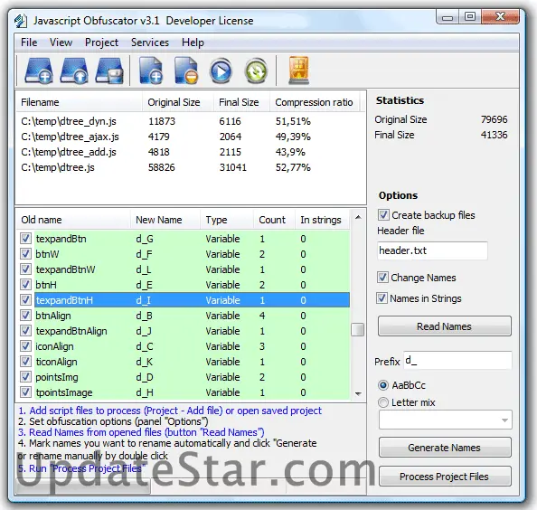 Javascript Obfuscator 4.3