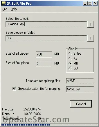 JR Split File Pro 3.0