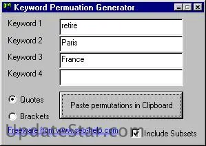 Keyword Permutation Generator 1.0
