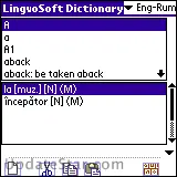 LingvoSoft Dictionary English <-> Romanian for Palm OS 3.2.92