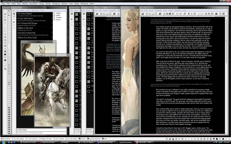 Liquid Story Binder XE 4.93
