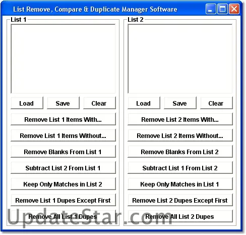 List Remove, Compare & Duplicate Manager Software 7.0