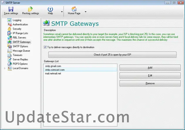 Local SMTP Relay Server 5.261