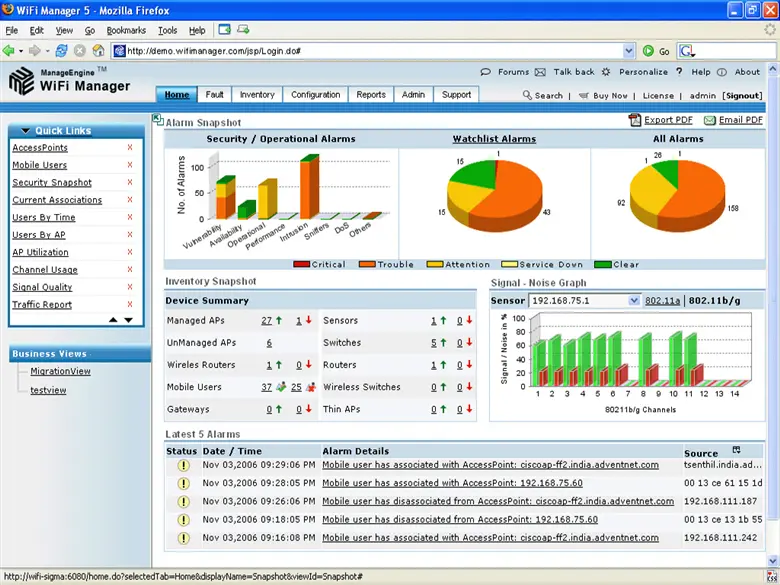 ManageEngine WiFi Manager 5.6