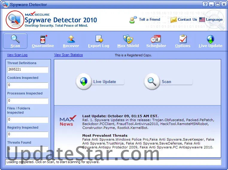 Max Secure Spyware Detector 19.0.0.46