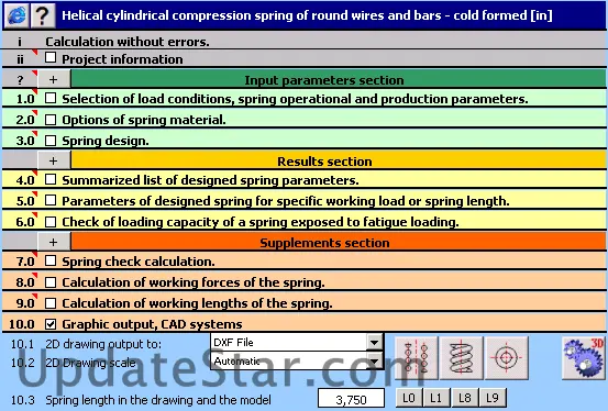 MITCalc - Compression Springs 1.22