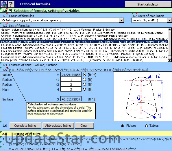 MITCalc - Technical Formulas 1.22