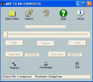 MKV TO AVI CONVERTER 3.21.0.138