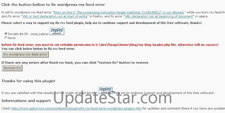Fix rss feed for wordpress 3.1