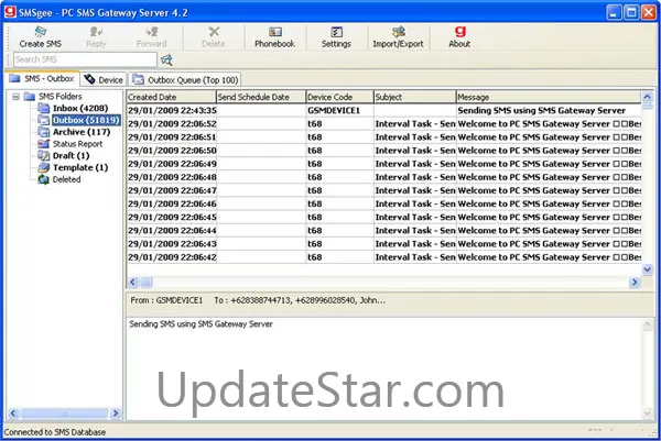 SMSgee PC SMS Gateway Server 4.2.19